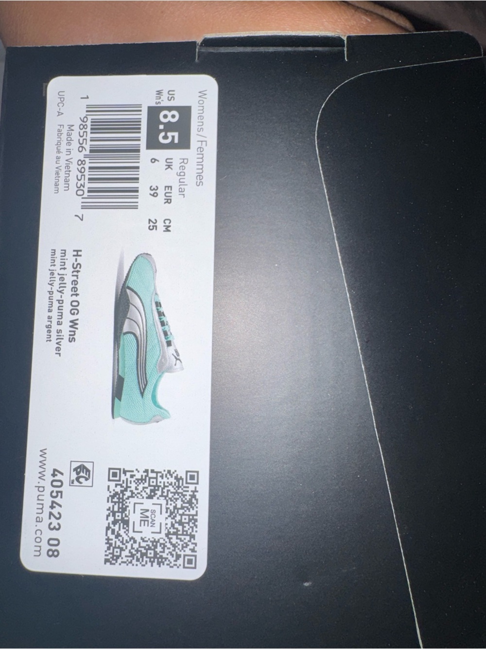 Puma Hi-Street OG Womens Sneaker Label - Mint Green & Silver
